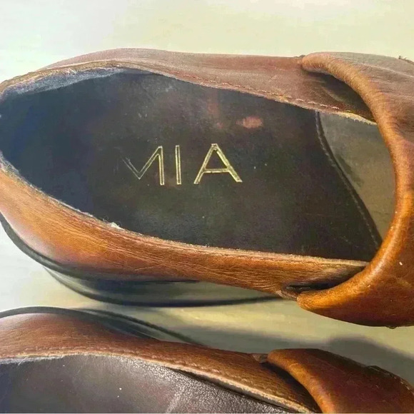 MIA LEATHER VINTAGE Y2K SLIP ON SHOES SIZE 8 - Picture 9 of 11